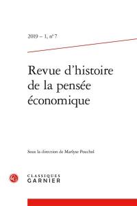 Revue d'histoire de la pensée économique, n° 7