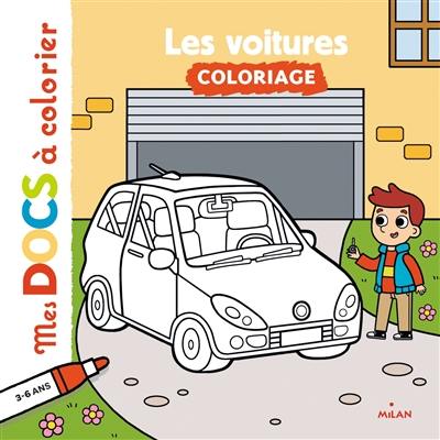 Les voitures : coloriage