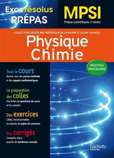 Physique chimie : MPSI : prépas scientifiques, 1re année