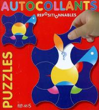 Autocollants puzzles repositionnables : couverture rouge