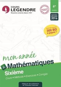 Mon année de mathématiques 6e : cours, méthode, exercices, corrigés