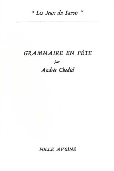 Grammaire en fête