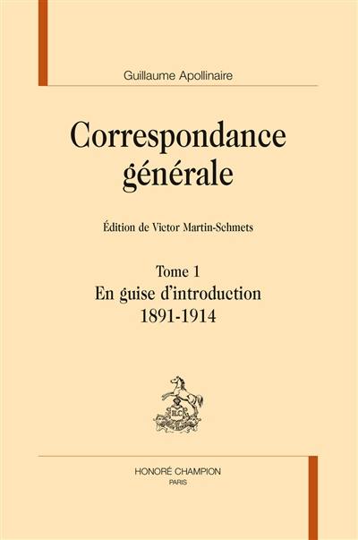 Correspondance générale