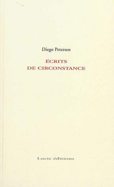 Ecrits de circonstance