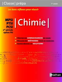 Chimie MPSI, PTSI, PCSI : 2e période : option PSI