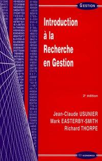 Introduction à la recherche en gestion