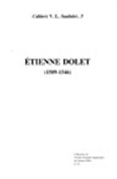 Etienne Dolet : 1509-1546