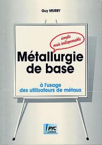 Métallurgie de base : simple mais indispensable à l'usage des utilisateurs de métaux