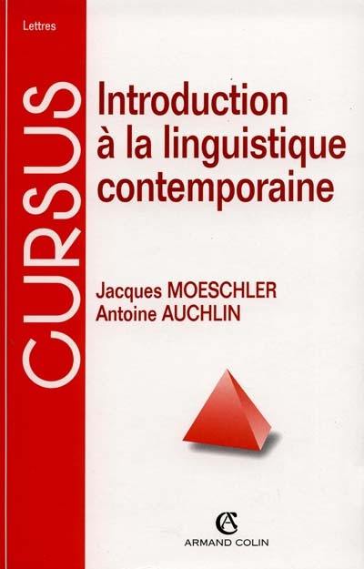 Introduction à la linguistique contemporaine