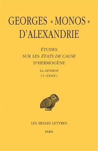 Etudes sur les Etats de cause d'Hermogène : La division