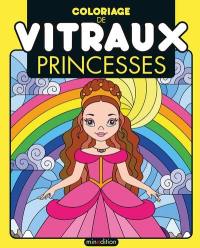 Princesses : coloriage de vitraux