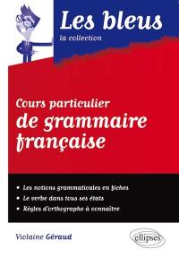 Cours particulier de grammaire française