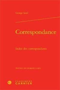 Correspondance. Index des correspondants