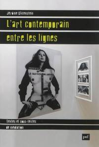 L'art contemporain entre les lignes : textes et sous-textes de médiation