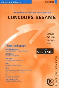 Sésame : annales du concours 2000