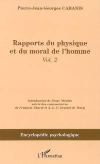 Rapports du physique et du moral de l'homme. Vol. 2