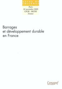 Barrages et développement durable en France : Paris, 18 novembre 2003