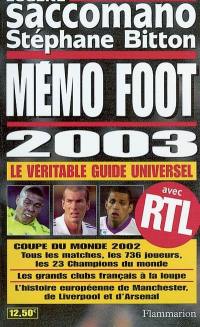 Mémo foot 2003