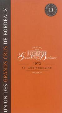 Union des grands crus de Bordeaux : 1973 : 40e anniversaire