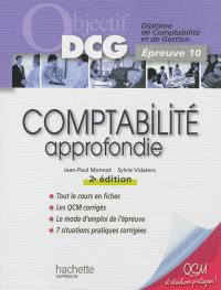 Comptabilité approfondie : diplôme de comptabilité et de gestion, épreuve 10