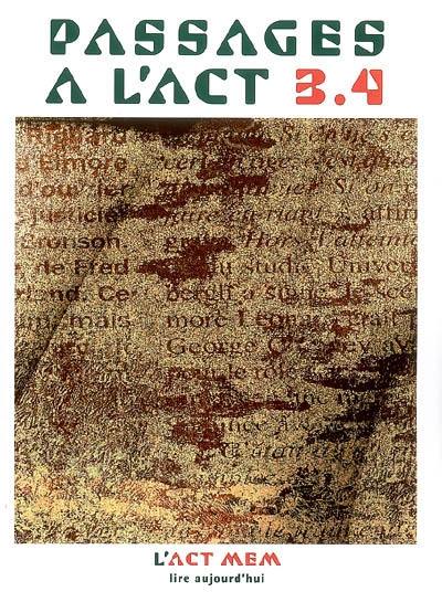 Passages à l'act, n° 3-4