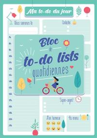 Ma to-do du jour : bloc de to-do lists quotidiennes