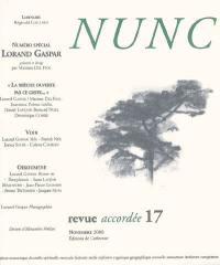 Nunc, n° 17. Lorand Gaspar