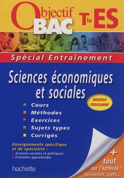 Sciences économiques et sociales terminale ES : nouveau programme