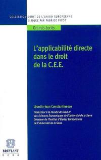 L'applicabilité directe dans le droit de la CEE