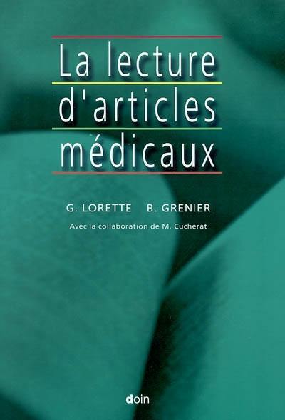 La lecture d'articles médicaux