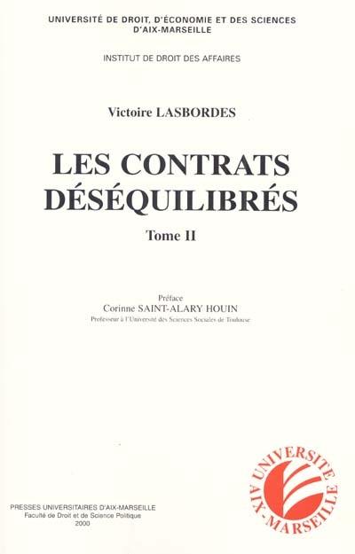 Les contrats déséquilibrés