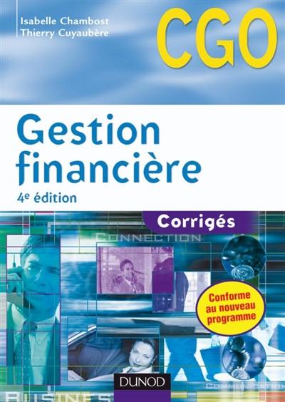 Gestion financière : corrigés