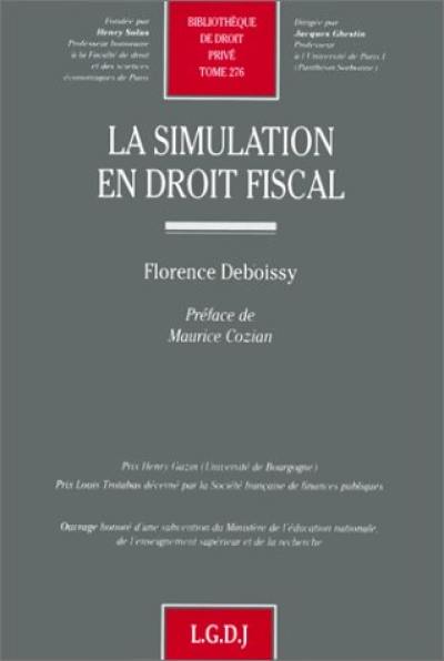 La simulation en droit fiscal