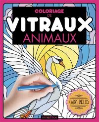 Animaux : coloriage de vitraux