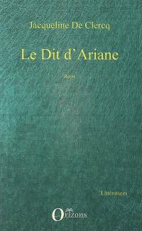 Le dit d'Ariane : récit