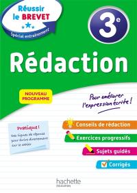 Rédaction 3e : nouveau programme