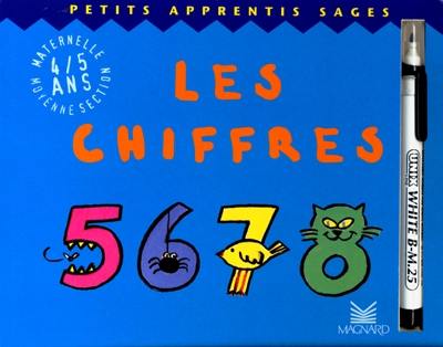 Les chiffres 5, 6, 7, 8, maternelle moyenne section (4-5 ans)