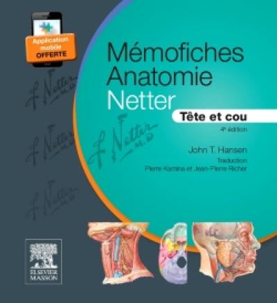 Mémofiches anatomie Netter : tête et cou