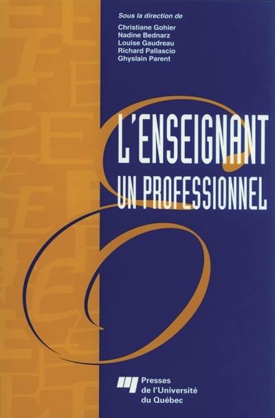 L'enseignant : un professionnel