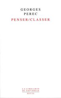 Penser, classer