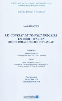 Le contrat de travail précaire en droit italien : droit comparé italien et français