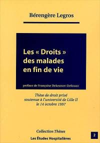 Les droits des malades en fin de vie