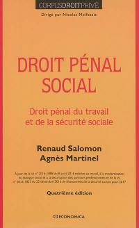 Droit pénal social : droit pénal du travail et de la sécurité sociale