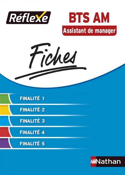 BTS AM assistant de manager : fiches