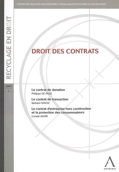 Droit des contrats