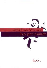 Res per nomen