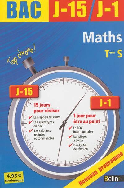 Maths terminale S : nouveau programme