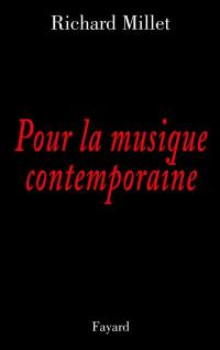 Pour la musique contemporaine