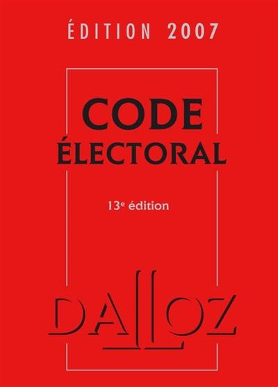 Code électoral 2007