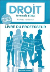 Droit, terminale STMG : livre du professeur